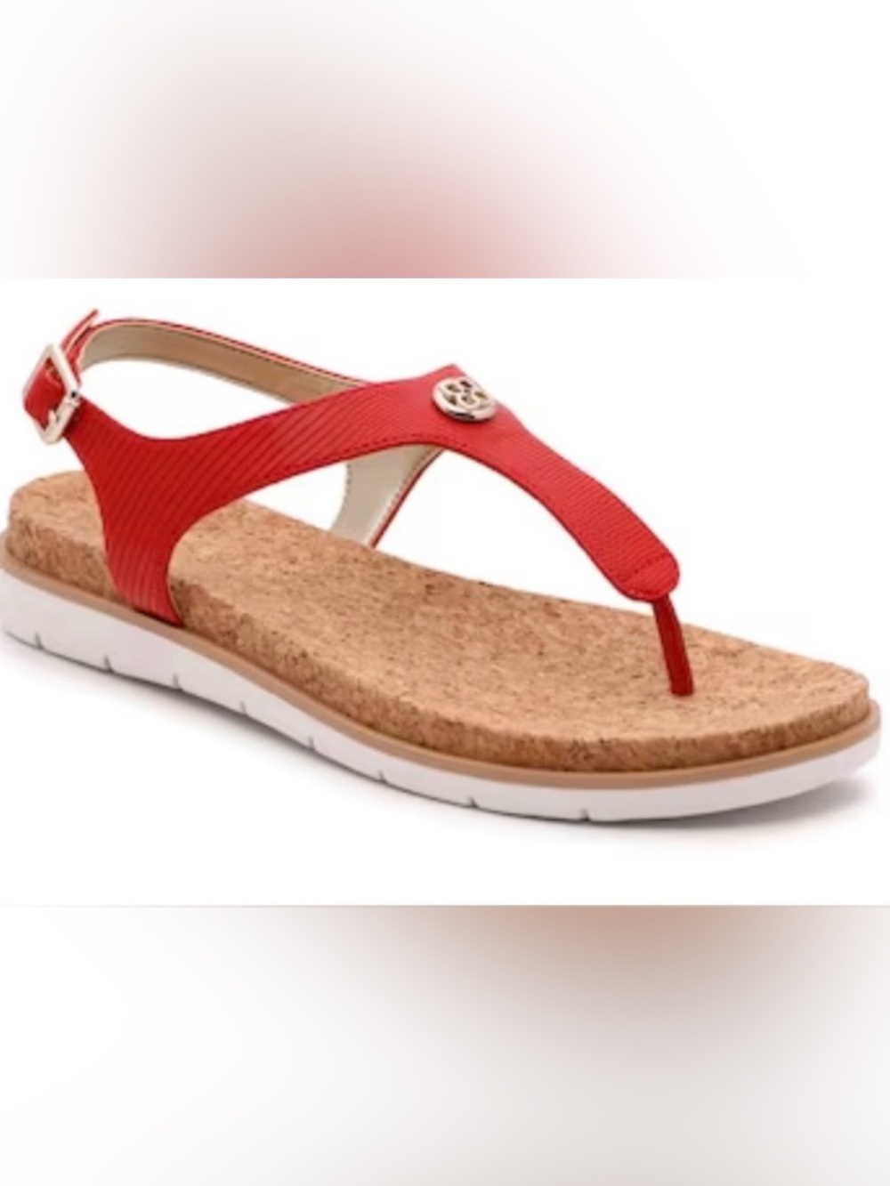 Kelly & Katie Beasley Cork-Top Slingback Thong Sandals